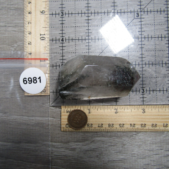 Chlorite Lodolite Included Quartz Obelisk Large Display Size