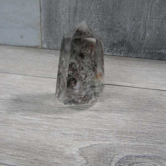 Chlorite Lodolite Included Quartz Obelisk Large Display Size