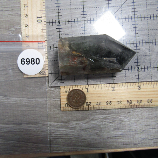 Chlorite Lodolite Included Quartz Obelisk Large Display Size