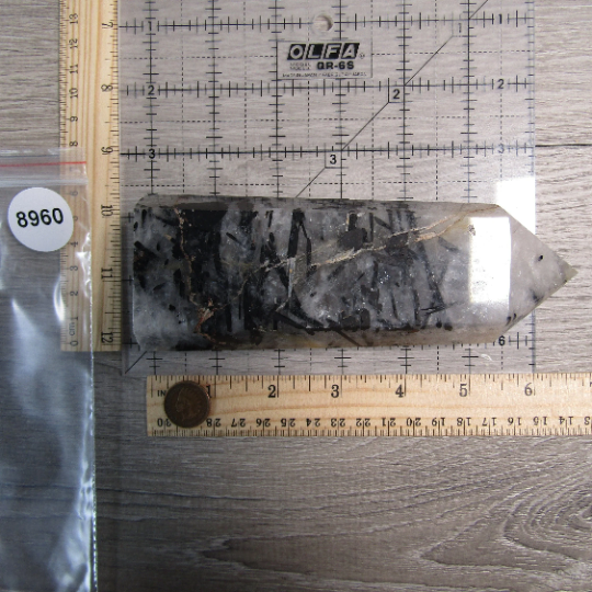 Tourmalinated Quartz Obelisk Large Display Size