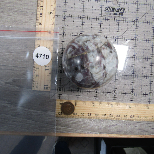 Pink Tourmaline In Quartz Sphere Large Display Size