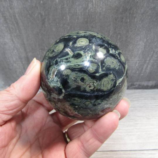 Kambaba Jasper Sphere Large Display Size