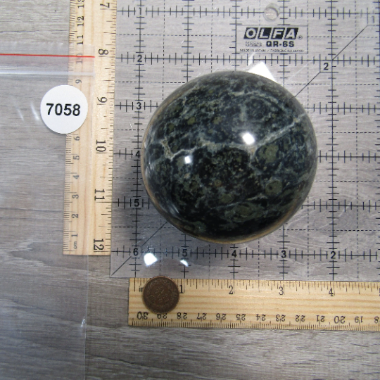 Kambaba Jasper Sphere Large Display Size