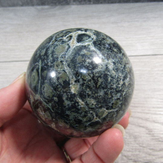 Kambaba Jasper Sphere Large Display Size