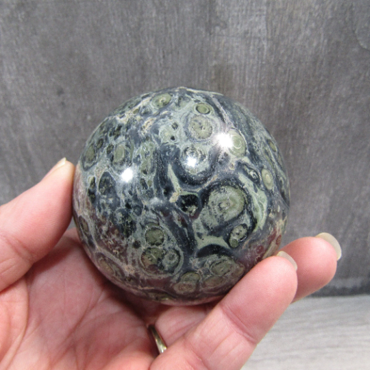 Kambaba Jasper Sphere Large Display Size