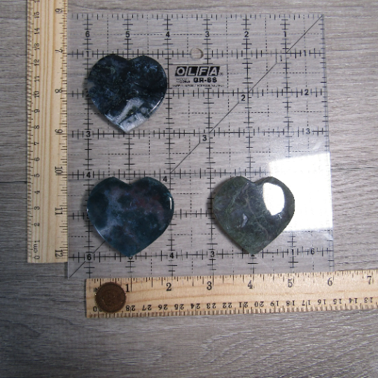 Gemstone Hearts in Larger Sizes