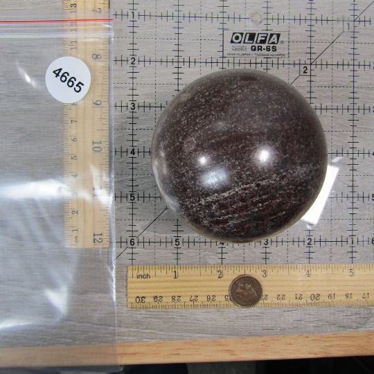 Garnet Sphere Large Display Size