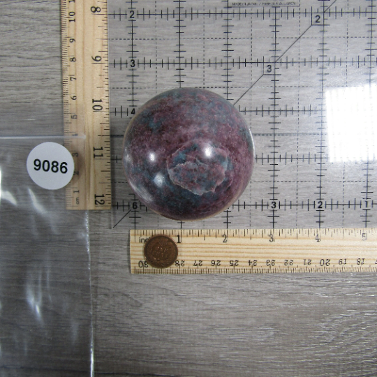 Ruby in Kyanite Sphere Large Display Size