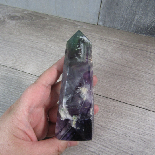 Fluorite Obelisk Large Display