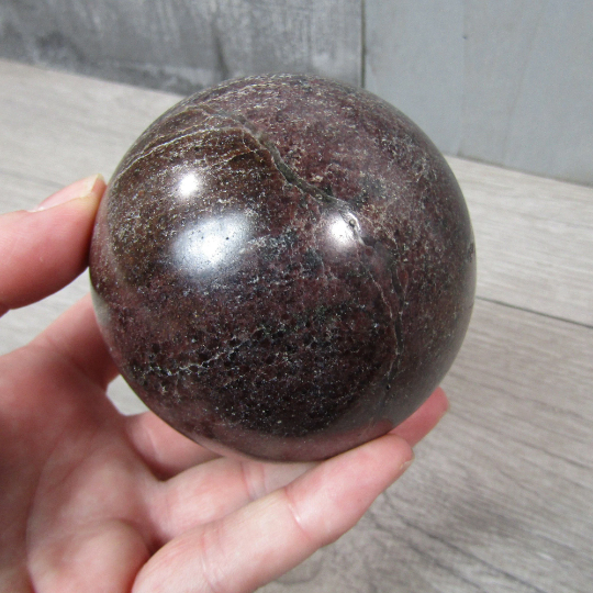 Garnet Sphere Large Display Size