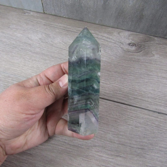 Fluorite Obelisk Large Display