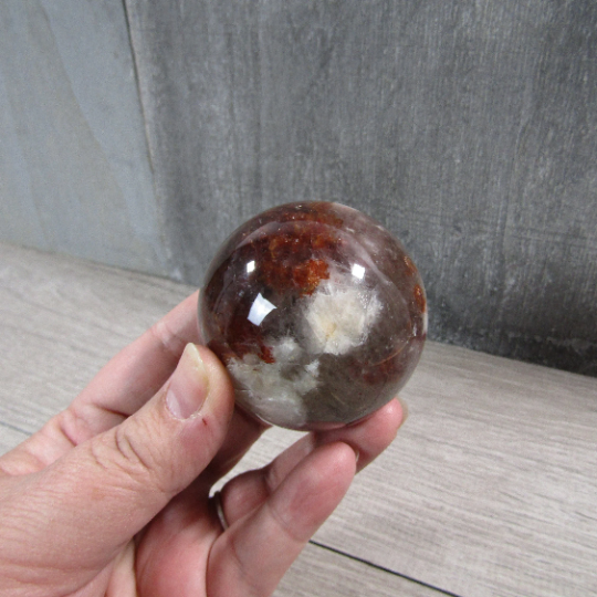 Hematoid Quartz Sphere Large Display Size