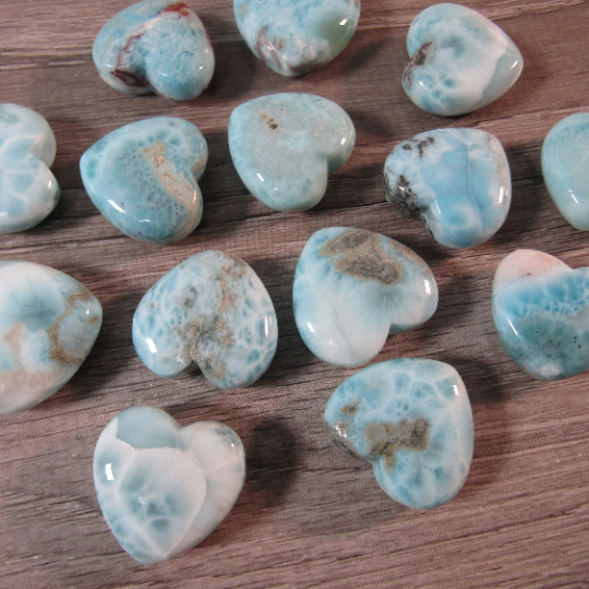 Gemstone Larimar Heart