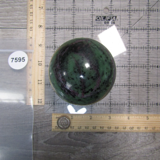 Ruby Zoisite Sphere Large Display Size