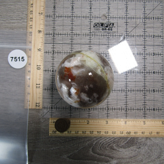 Hematoid Quartz Sphere Large Display Size