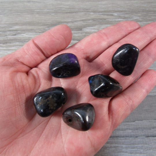 Sugilite mystic water stone 17 mm Tumble Bead With Hole