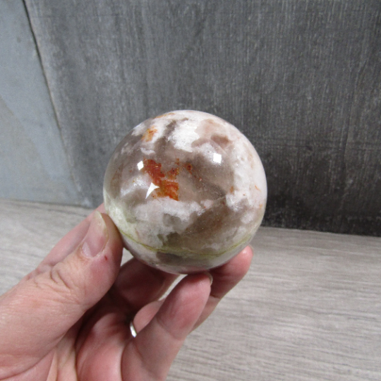 Hematoid Quartz Sphere Large Display Size