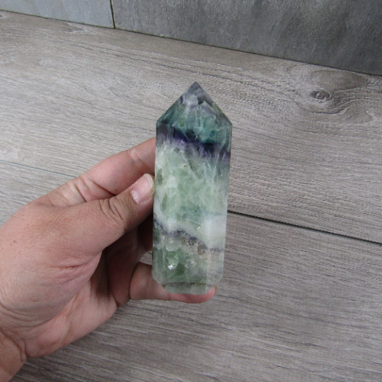 Fluorite Obelisk Large Display