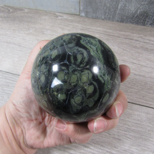 Kambaba Jasper Sphere Large Display Size