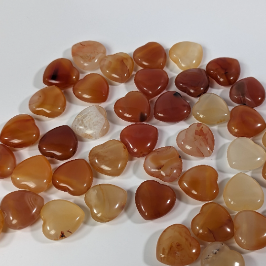 Gemstone 25 mm Heart Bead