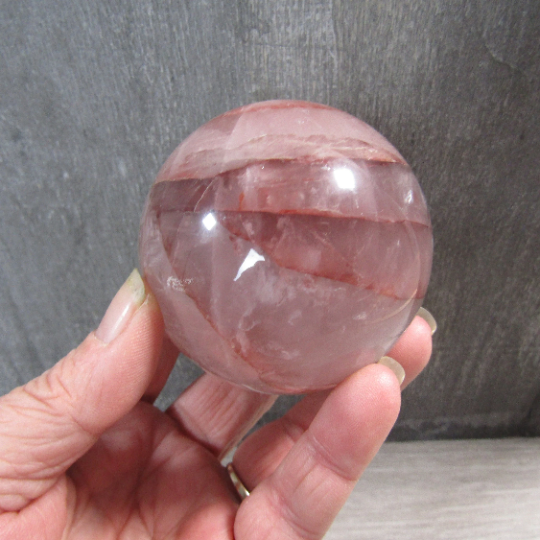 Hematoid Quartz Sphere Large Display Size