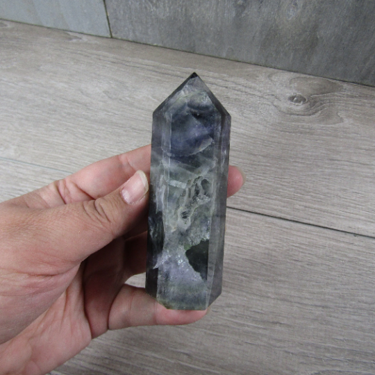 Fluorite Obelisk Large Display