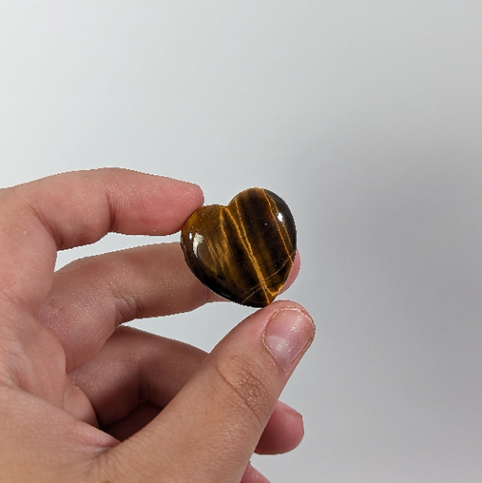 Gemstone 25 mm Heart Bead