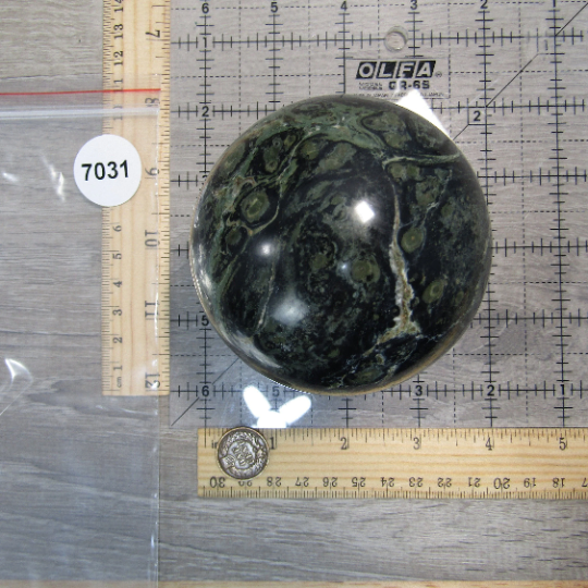 Kambaba Jasper Sphere Large Display Size