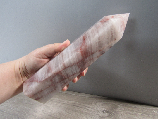 Gemstone Obelisk Red Hematoid Obelisk 9 inch