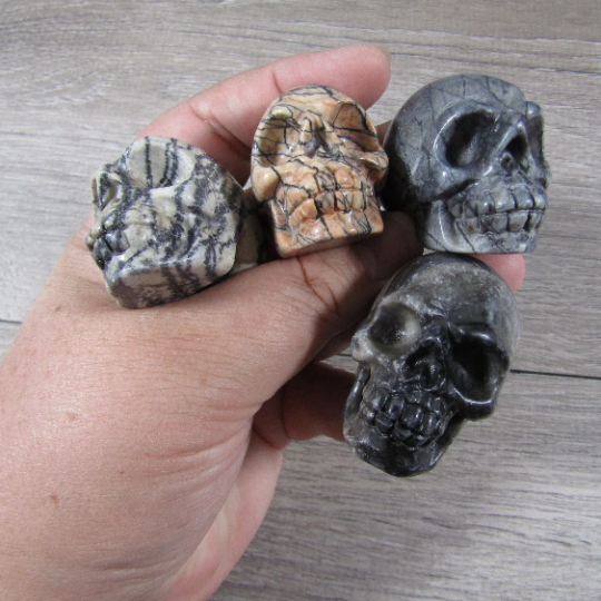 Gemstone Skull by the Inch