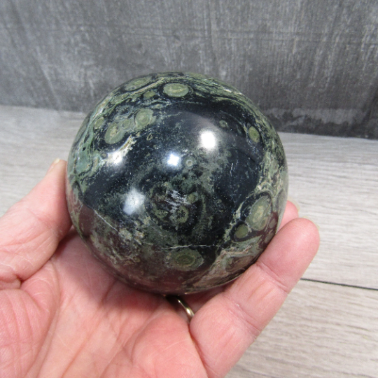 Kambaba Jasper Sphere Large Display Size