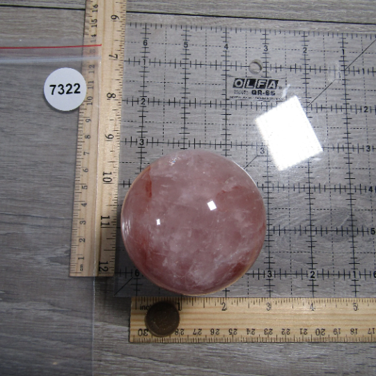 Hematoid Quartz Sphere Large Display Size