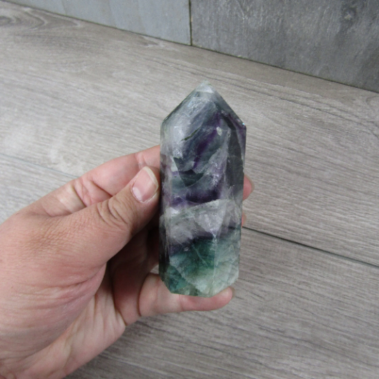 Fluorite Obelisk Large Display