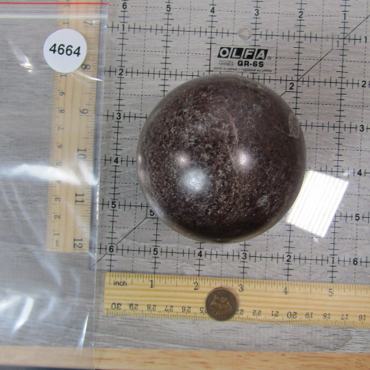 Garnet Sphere Large Display Size