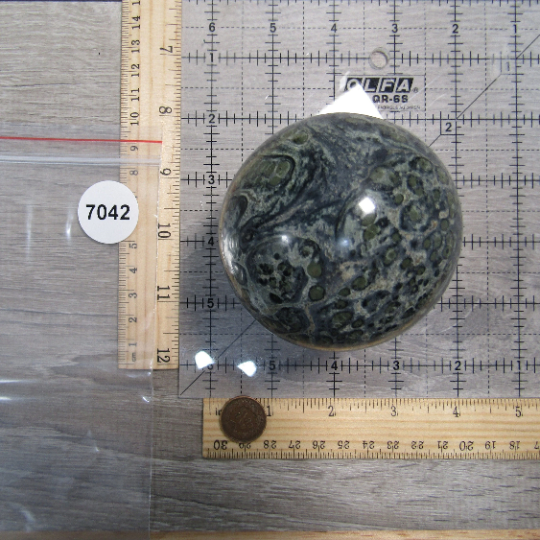 Kambaba Jasper Sphere Large Display Size