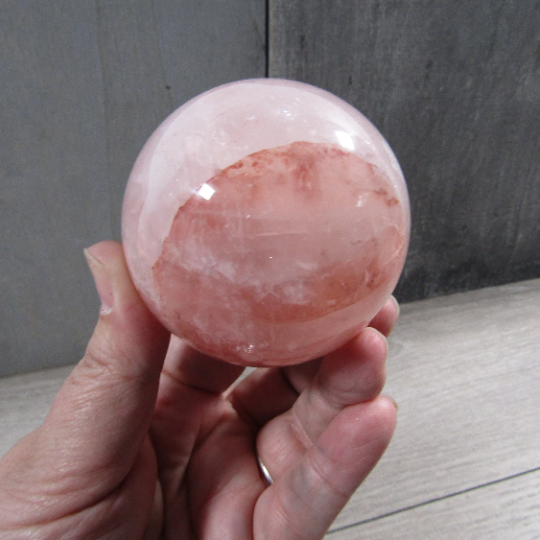 Hematoid Quartz Sphere Large Display Size