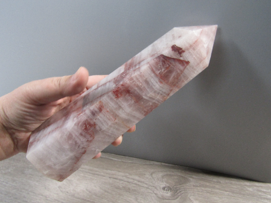 Gemstone Obelisk Red Hematoid Obelisk 9 inch