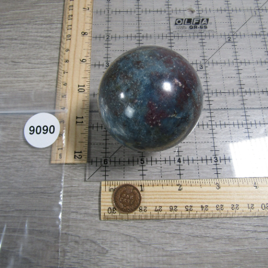 Ruby in Kyanite Sphere Large Display Size