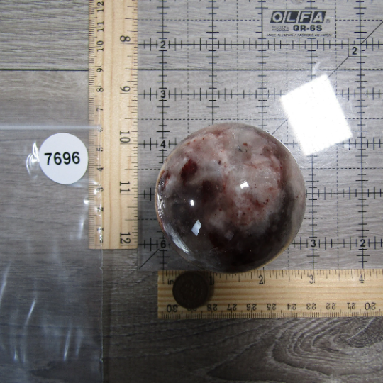 Hematoid Quartz Sphere Large Display Size