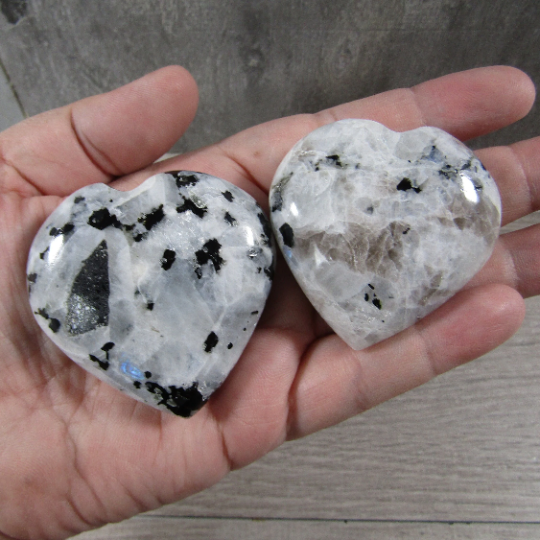 rainbow moonstone hearts anniversary gift