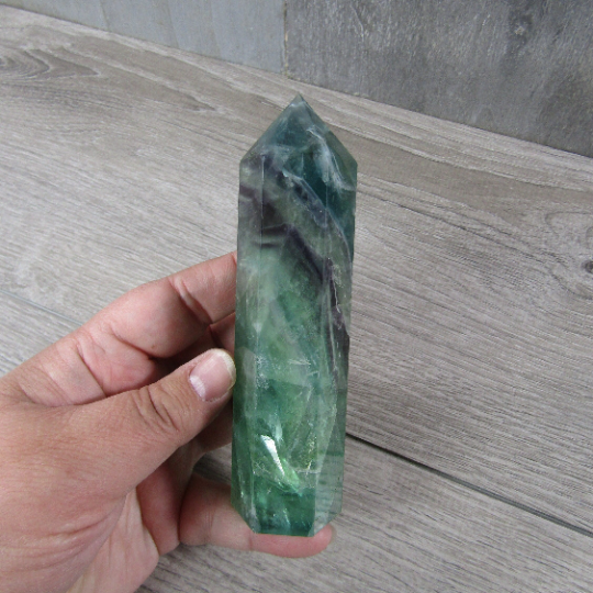 Fluorite Obelisk Large Display