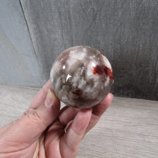 Hematoid Quartz Sphere Large Display Size