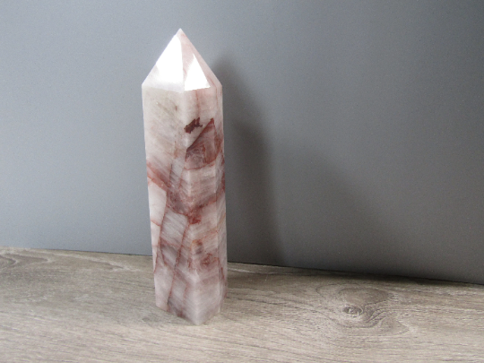 Gemstone Obelisk Red Hematoid Obelisk 9 inch