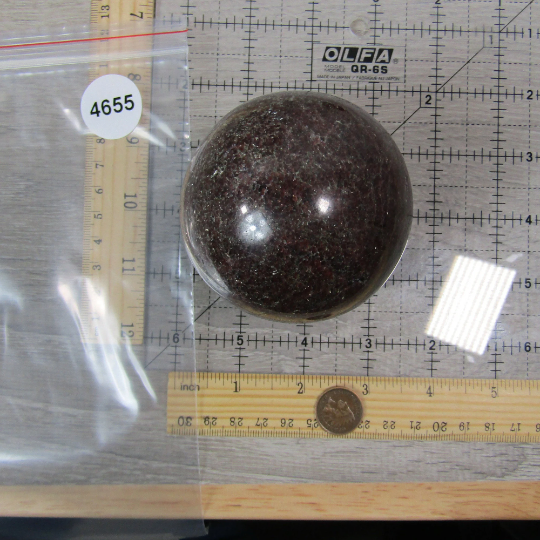 Garnet Sphere Large Display Size