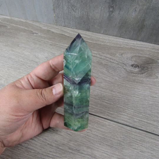 Fluorite Obelisk Large Display