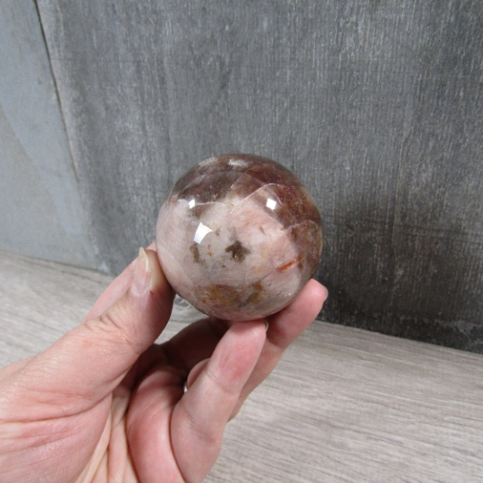 Hematoid Quartz Sphere Large Display Size