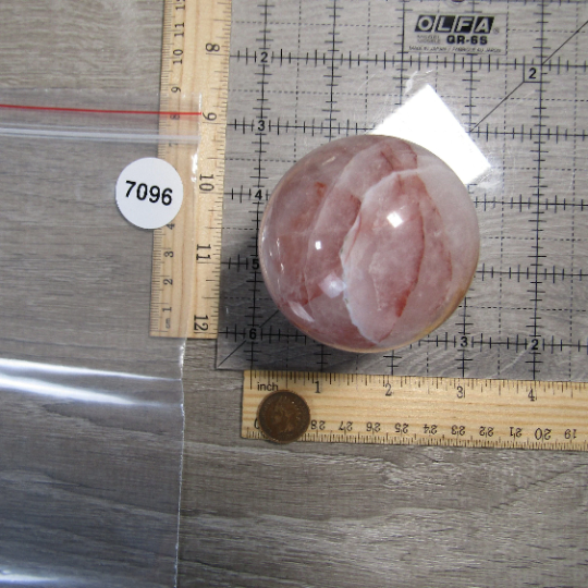 Hematoid Quartz Sphere Large Display Size