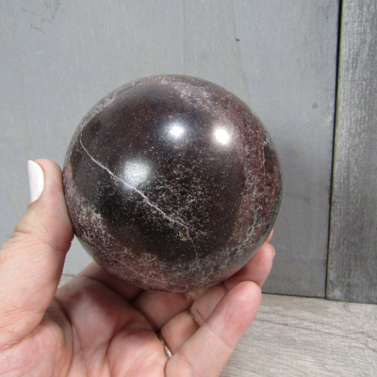 Garnet Sphere Large Display Size