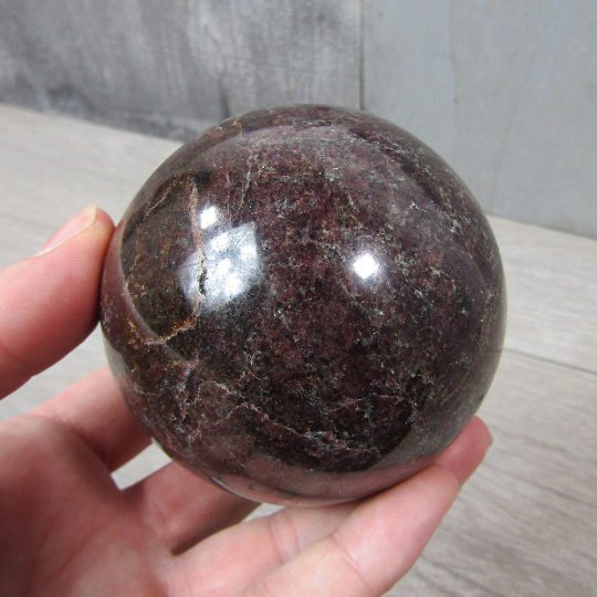 Garnet Sphere Large Display Size