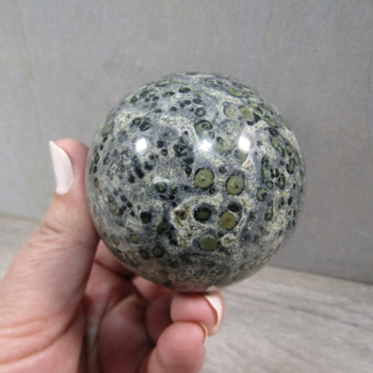 Kambaba Jasper Sphere Large Display Size